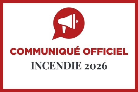 Communiqué officiel incendie bisca